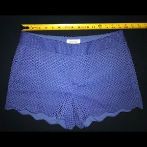 ELLE | SHORTS | Swiss Dot | Scalloped Hemline